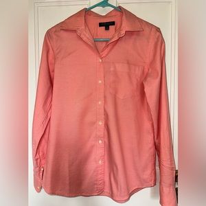 Banana Republic Women’s Salmon Dillon Long Sleeve Button Up Shirt Size XS